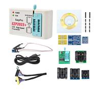 Xuzxinze Programmeur SPI Flash USB + 12 Adaptateurs pour EEPROM 24/25/93/95 | Idéal pour ateliers, ce programmeur copie hors ligne SPI et EEPROM, avec détection puce et 12 adaptateurs fournis