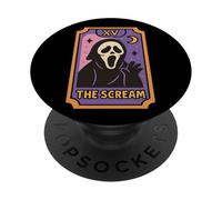 XV The Scream Carte de Tarot fantôme PopSockets PopGrip Adhésif