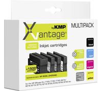 Xvantage Encre remplace HP 953XL, L0S70AE, F6U16AE, F6U17AE, F6U18AE compatible pack bundle noir, cyan, magenta, jaune 1747,4085