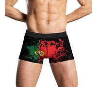 XVBCDFG Boxer pour homme avec motif drapeau portugais, Comme indiqué sur la photo, L