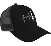 XVBCDFG Bûcheron - Chainsaw Distressed Heartbeat Trucker Hat - Casquette de Baseball en Maille pour Homme ou Femme à l'extérieur