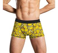 XVBCDFG Caleçon boxer en caoutchouc jaune avec motif canard pour homme, Comme indiqué sur la photo, M