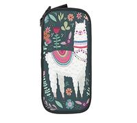 XVBCDFG Capybara Doodle Botanical Circle Wildlife Trousse à crayons pour porte-stylos Fournitures de bureau Grande capacité, Noir 4, Taille unique, Trousse à crayons
