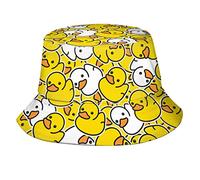 XVBCDFG Chapeau bob en forme de canard pour homme et femme - Chapeau de pêcheur d'été - Chapeau de plage tendance pliable pour adultes et adolescents, Canard de dessin animé 1, taille unique