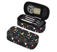 XVBCDFG Grande trousse à crayons avec compartiments à fermeture éclair pour enfants, adolescents, étudiants, fournitures scolaires, Science Chimie Biologie Physique Motif, Taille unique, Trousse à