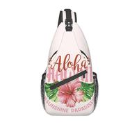 XVBCDFG Hawaii 05 Sac à bandoulière à fleurs Sac à dos décontracté Sac à dos hawaïen, comme sur l'image, Taille unique