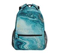 XVBCDFG Sac à Dos pour Enfants, Cartable Ocean Marble Whirlpool Grande Capacité Étudiants Cartable Sac à Dos Sac à Dos pour Garçons Filles Adultes Adolescent