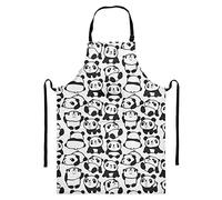 XVBCDFG Tablier Ajustable Panda Mignon Imperméable Résistant avec 1 Poches