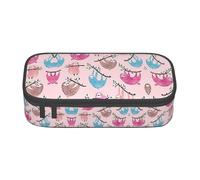XVBCDFG Trousse à crayons de grande capacité avec fermeture éclair Motif paresseux coquins, Comme indiqué sur la photo, Taille unique, Trousse à crayons
