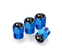XVBFSC 4 Pieces Bouchon de Valve Voiture pour DS 3 Crossback DS7 DS4 DS3 DS Spirit, Valve Pneu Voiture Couvre-Valve Capuchon de Valve Protection Accessoire,Blue