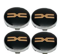 XVBFSC 4 Pièces Cache Moyeux pour Dacia Duster 2010-2021 2022 2023 2024 2025, Capuchon Enjoliveur Centre Roue Centre de Jante Capuchons Badge Logo Accessoires,A-56mm