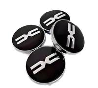 XVBFSC 4 Pièces Cache Moyeux pour Dacia Duster 2010-2021 2022 2023 2024 2025, Capuchon Enjoliveur Centre Roue Centre de Jante Capuchons Badge Logo Accessoires,B-56mm