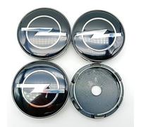 XVBFSC 4 Pièces Cache Moyeux pour Opel Astra H 2004-2009 60mm, Capuchon Enjoliveur Centre Roue Centre de Jante Capuchons Badge Logo Accessoires,A