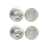 XVBFSC 4 Pièces Cache Moyeux pour Opel Mokka 2020-2023, Capuchon Enjoliveur Centre Roue Centre de Jante Capuchons Badge Logo Accessoires,Silver-54mm