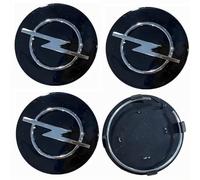 XVBFSC 4 Pièces Cache Moyeux pour Opel Vivaro C Combi M 2019-, Capuchon Enjoliveur Centre Roue Centre de Jante Capuchons Badge Logo Accessoires,Bla-ck-60mm
