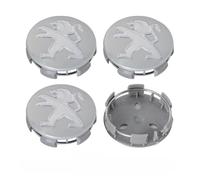 XVBFSC 4 Pièces Cache Moyeux pour Peugeot 208 2015-2019 60mm, Capuchon Enjoliveur Centre Roue Centre de Jante Capuchons Badge Logo Accessoires,C