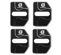 XVBFSC Lot de 4 caches de Serrure de Porte de Voiture pour Volvo V60 2020-2023, Protection antirouille étanche à l'eau,Bla-CK