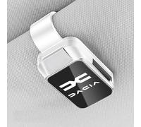 XVBFSC Porte-Lunettes Voiture pour Dacia Duster III 2024, Support Lunettes Anti-Dérapant Support Lunettes de Soleil et Cartes Accessoire Auto,White