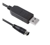 XVFSPWP Câble de programmation USB série Q FT231XS USB RS232 vers mini DIN 6 broches compatible avec USB-QC30R2 (1,8 m)