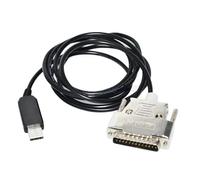 XVFSPWP Puce USB-DB25M ou RS232 Câble de programmation Boîtier métallique 25 broches (USB-DB25M FT232,5 m)