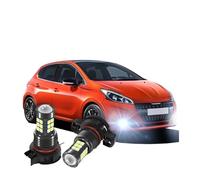 XVGUOYAN Ensemble feux antibrouillard Pour Peugeot 208 2012 2013 2014 2015 2016 2017 2018 2019 2504 PSX24W 12276 LED Feu Brouillard Avant Voiture Lumière Blub