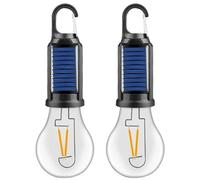 XVHOAB 2PCS Solar Camping Lights Portable Imperproofing Multi-Fonctional Retro Solar Tent Lights with Crow pour Le Camping extérieur.