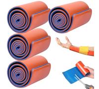 XVHOAB 4pcs First Aid Splint, 4.3x18.1 Assale de Combat médical d'urgence, Assiette d'aluminium intégrée, pour médical, Sports, Maison, Premiers Soins, Animaux de Compagnie.