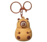 XVHOAB Keychain Capybara, serrer pour faire souffler des bulles en silicone accessoires de voiture capybara suspendu le sac de figurine charme mignon chaîne clés pour femmes, hommes, œillet.