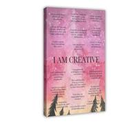 XVHOGAS Poster de motivation créatif sur toile pour décoration de bureau, décoration murale pour salon, chambre à coucher, 30 x 45 cm