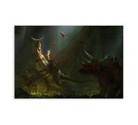 XVHOGAS Poster sur toile Ark Survival Evolved Game - Décoration murale pour salon, chambre à coucher - 20 x 30 cm