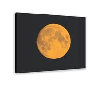 XVHOGAS Poster sur toile Golden Moon Phase - Astronomie et Art 2 - Décoration pour chambre à coucher, bureau, chambre - Cadeau - 20 x 30 cm