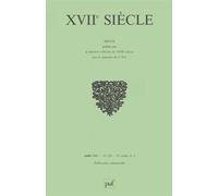 XVIIe siècle 2005, n° 228 Tome 228 - Collectif - Puf - broché - Revue