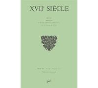 XVIIe siècle 2007, n° 234 Tome 234 Campagnes et paysans - Collectif - Puf - broché - Revue