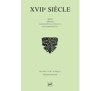 XVIIe siècle 2010, n° 246 Faire lire l'histoire - Collectif - Puf - broché - Revue