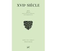 XVIIe siècle 2010, n° 247 Folie et déraison à l'âge classique - Collectif - Puf - broché - Revue