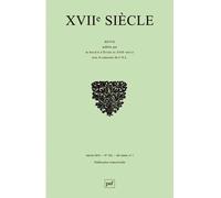 XVIIe siècle 2014, n° 262 Collectif (Auteur)