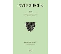 XVIIe siècle 2014, n° 262 Collectif (Auteur)