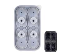 Xvilmaun Bac à glaçons pour congélateur | 4 cavités en blocs froids pour chien, chat, bacs à glaçons - pour réfrigérateur, cuisine, restaurant, vin, lait, jus de fruits, whisky