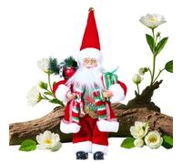 Xvilmaun Décoration Père Noël Statue Peluche Debout Vintage Classique Déco | collection Père Noël Pour Fêtes D'Hiver Anniversaire Fête Vacances En Intérieur Maison Chambre Dortoir Bureau