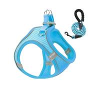 Xvilmaun Ensemble harnais et laisses pour chat - Gilet réfléchissant anti-étranglement pour animal domestique - Gilet réfléchissant pour chiots, chatons, chats pour voiture, voyage, entraînement