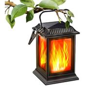 Xvilmaun Lumieres Solaires à Flammes Dansantes,Lampe Solaire Flamme Pour Clôtures | Ampoules de Nuit Durables Portable Suspendue pour Jardin Camping Terrasse Arrière-Cour