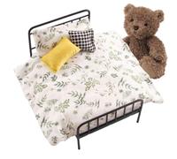 Xvilmaun Meubles De Maison Miniature - Décoration Rétro Réaliste avec Literie Et Oreiller | Meubles Maison De Jeu | pour Fille Enfant Jeu Déguisement Vie Rêve Histoire Placard Salon Chambre Vacances