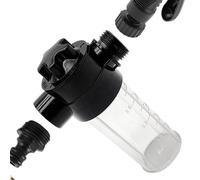 Xvilmaun Raccord de tuyau pour lavage de voiture | 4 modes de nettoyage extérieur de véhicule | Réservoir de mousse haute pression portable avec outil de jardin rotatif pour arrosage par pulvérisation