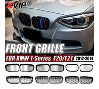 XVIP Grilles de calandre de voiture noir brillant pour BMW série 1 F20 m140i 118d F21 2012-2014 accessoires de calandre de Style diamants avant Single-Matte Black