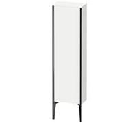 Duravit XViu XV1315 Armoire mi-haute verticale, 400x240 mm, hauteur 1330 mm, 1 butée de porte gauche, XV1315LB218, Couleur: noir mat/blanc mat/blanc mat
