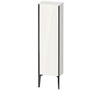 Duravit XViu XV1315 Armoire mi-haute verticale, 400x240 mm, hauteur 1330 mm, 1 butée de porte gauche, XV1315LB285, Couleur: noir mat/blanc hgl.
