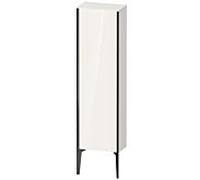 XViu Duravit 40x24x133cm de XV1315RB222 haute armoire, noir mat, porte à droite, blanc haute brillance