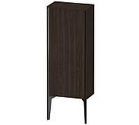 Duravit XViu XV1305 Armoire mi-haute verticale, 400x240 mm, hauteur 890 mm, 1 butÃ©e de porte gauche, Couleur (avant/corps): noir mat/noyer brossÃ© - XV1305LB269