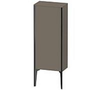 XViu Duravit 40x24x89cm de XV1305LB290 haute armoire, noir mat, porte à gauche, gris mat flanelle soie
