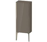 XViu Duravit 40x24x89cm de XV1305RB189 haute armoire, champagne mat, porte à droite, flanelle haut brillant gris